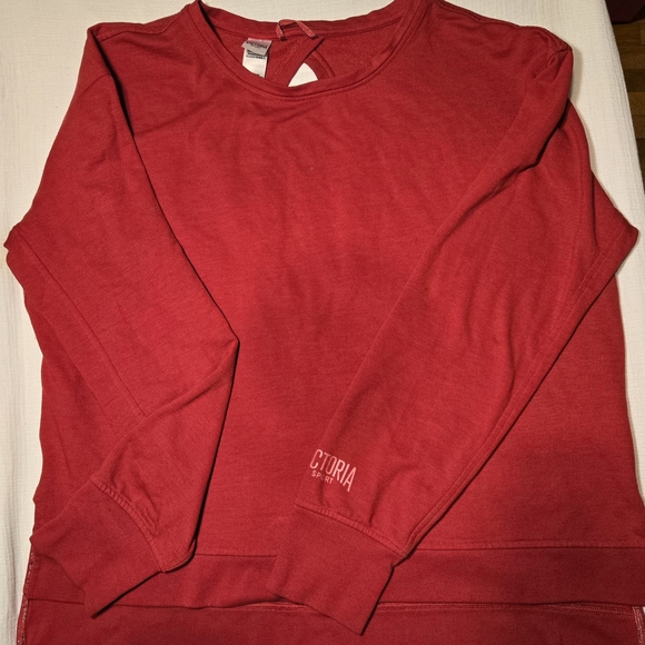 VSX Tops - Victoria’s Secret VSX Sport Top Womens Large Red Open Keyhole Back